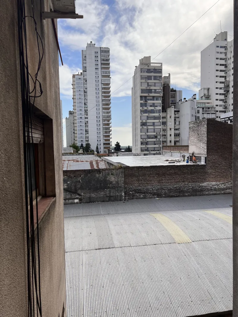 Vista desde la ventana del lavadero